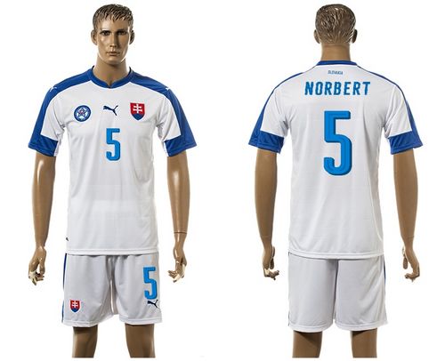 Slovakia #5 Norbert Home Soccer Country Jersey - Click Image to Close